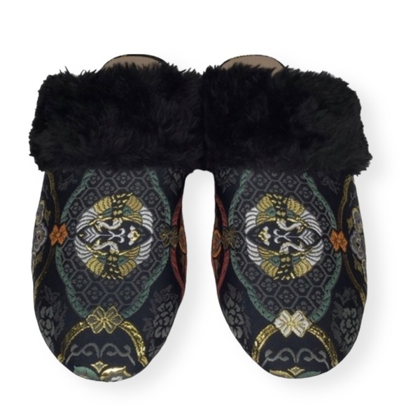 Seychelles Shoes - Seychelles In Your Dreams Mule in Black Multi Brocade Size 9.5